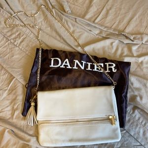 White Leather Purse/clutch